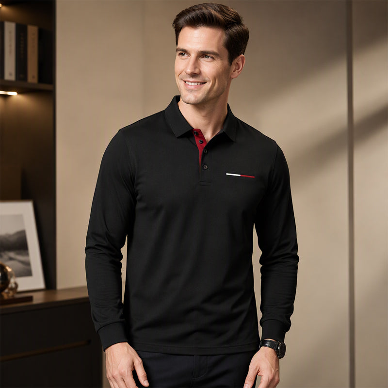 Men's Classic Long Sleeve Collared Shirt