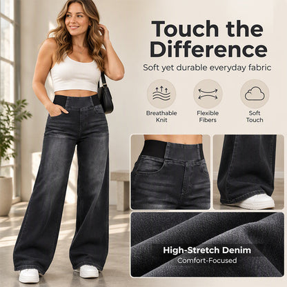 👖👖50% OFF!!! 🎉✨ Casual Stretch Wide-Leg Jeans – Premium Denim, Comfy Fit & Timeless Design