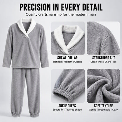 Men's Cozy Thermal Fluffy Pajama Set