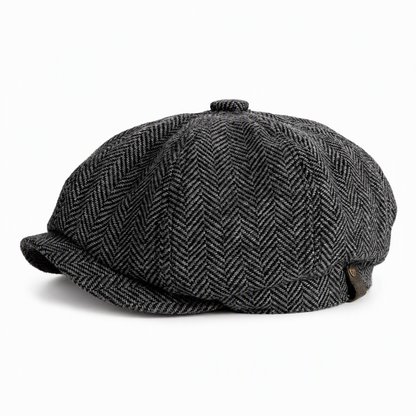 Vintage British Style Newsboy Cap for Men and Women Classic Casual Flat Cap Octagonal Beret Hat
