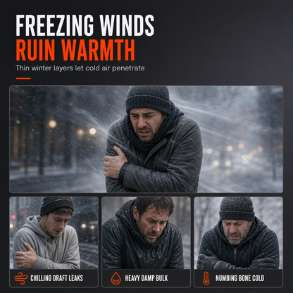 Men's Winter Hooded Padded Jacket and Pants Set🔥𝙁𝙧𝙚𝙚 𝙎𝙝𝙞𝙥𝙥𝙞𝙣𝙜