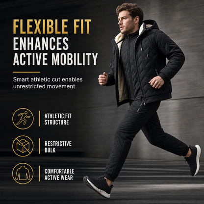 Men's Winter Hooded Padded Jacket and Pants Set🔥𝙁𝙧𝙚𝙚 𝙎𝙝𝙞𝙥𝙥𝙞𝙣𝙜