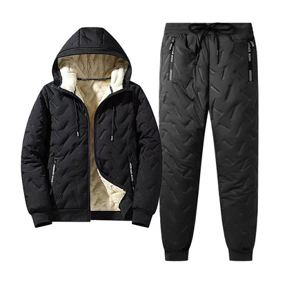 Men's Winter Hooded Padded Jacket and Pants Set🔥𝙁𝙧𝙚𝙚 𝙎𝙝𝙞𝙥𝙥𝙞𝙣𝙜