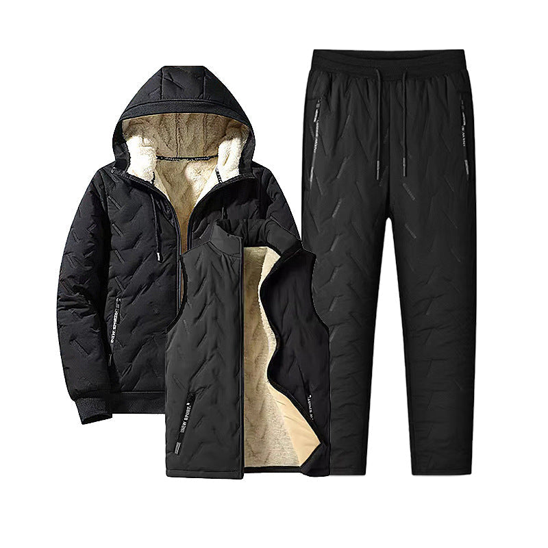 Men's Winter Hooded Padded Jacket and Pants Set🔥𝙁𝙧𝙚𝙚 𝙎𝙝𝙞𝙥𝙥𝙞𝙣𝙜