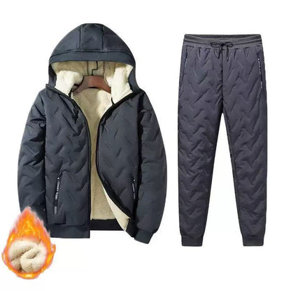 Men's Winter Hooded Padded Jacket and Pants Set🔥𝙁𝙧𝙚𝙚 𝙎𝙝𝙞𝙥𝙥𝙞𝙣𝙜