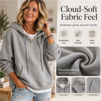 Women's Casual Oversized Drawstring Hoodie