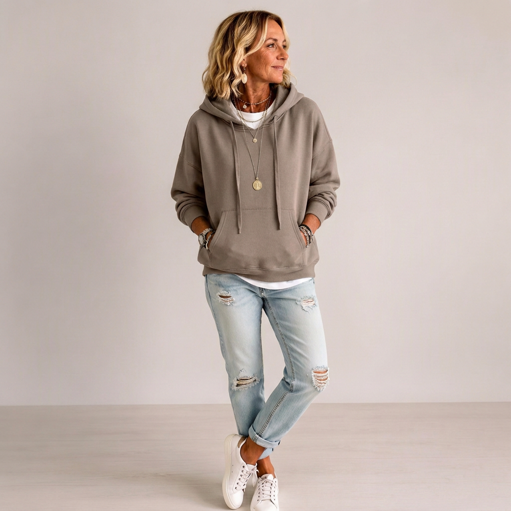 Women's Casual Oversized Drawstring Hoodie