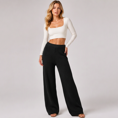 🔥 New Arrival – 50% OFF Now! 👖 Women's Cozy Soft Wide-Leg Pants ✨ ultra-soft fabric, loose wide leg, comfy casual trousers