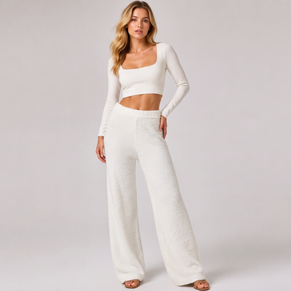 🔥 New Arrival – 50% OFF Now! 👖 Women's Cozy Soft Wide-Leg Pants ✨ ultra-soft fabric, loose wide leg, comfy casual trousers