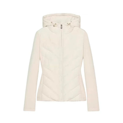 Women's Hooded Patchwork Quilted Padded Jacket