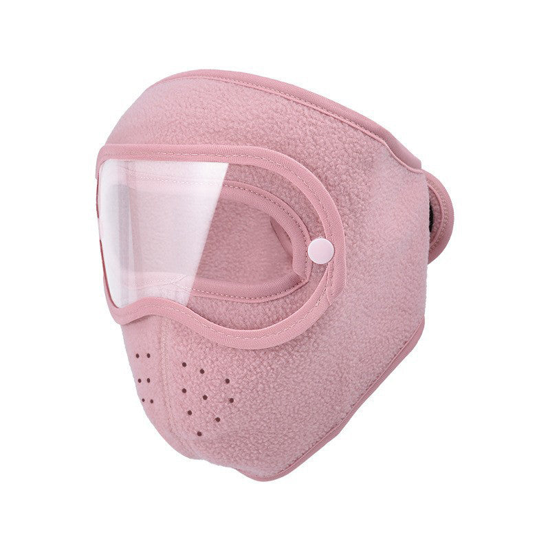 Winter Windproof Warm Face Mask with HD Goggles