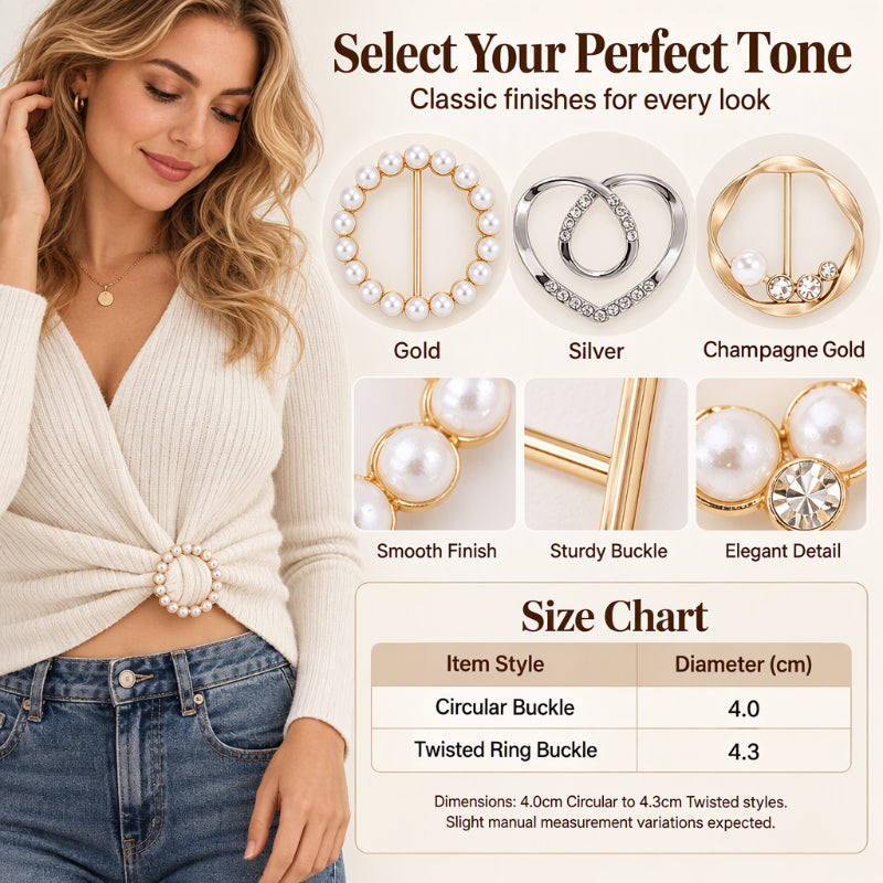 Elegant Metal Shirt Corner Buckle
