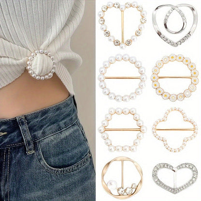 Elegant Metal Shirt Corner Buckle