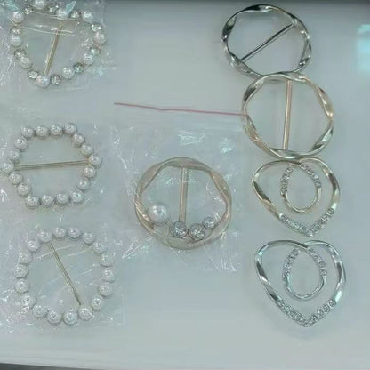 Elegant Metal Shirt Corner Buckle