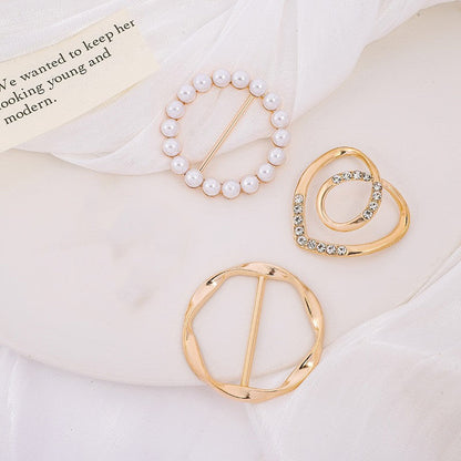 Elegant Metal Shirt Corner Buckle