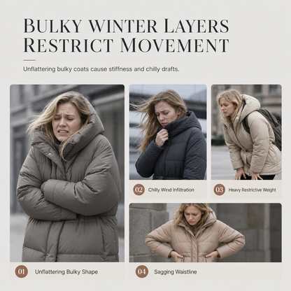 ❄️ Women's Long Hooded Padded Coat