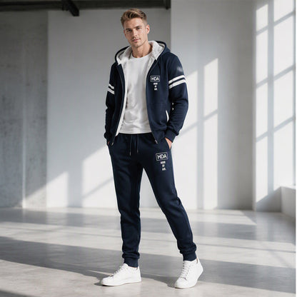 Men's Thickened Hooded Sweatshirt & Pants Set