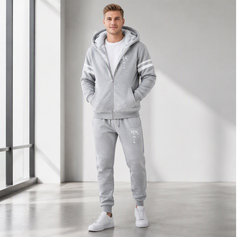 Men's Thickened Hooded Sweatshirt & Pants Set