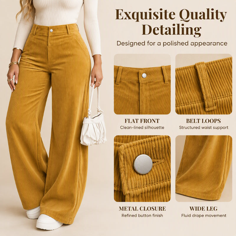 🍁 Women's Casual Corduroy Wide-Leg Pants