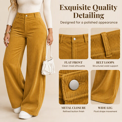 🍁 Women's Casual Corduroy Wide-Leg Pants