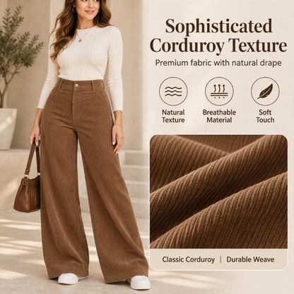 🍁 Women's Casual Corduroy Wide-Leg Pants
