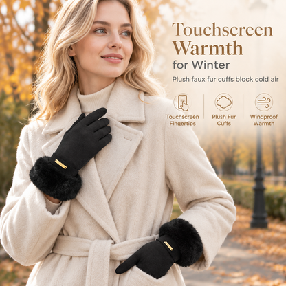 🌸Hot Sale 50% OFF💖Women's Winter Thermal Touchscreen Gloves Windproof Warm Gloves for Outdoor Cycling and Driving