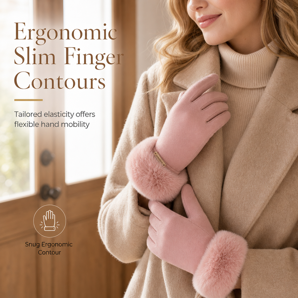 🌸Hot Sale 50% OFF💖Women's Winter Thermal Touchscreen Gloves Windproof Warm Gloves for Outdoor Cycling and Driving