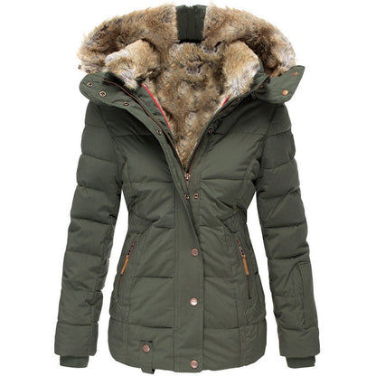 🧥 Women's Slim-Fit Hooded Padded Jacket ✨ – 50% OFF | Free Shipping 🚚 | 30-Day Money-Back Guarantee