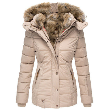 🧥 Women's Slim-Fit Hooded Padded Jacket ✨ – 50% OFF | Free Shipping 🚚 | 30-Day Money-Back Guarantee