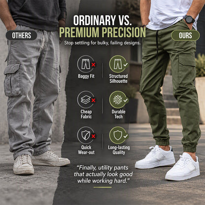 Men's Casual Outdoor Cargo Pants with Drawstring