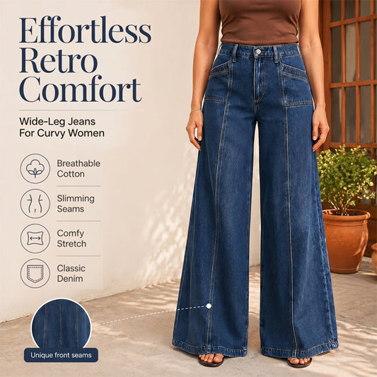 Women's High-Waisted Wide-Leg Jeans