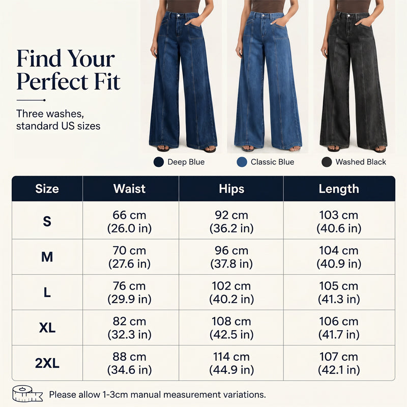 Women's High-Waisted Wide-Leg Jeans