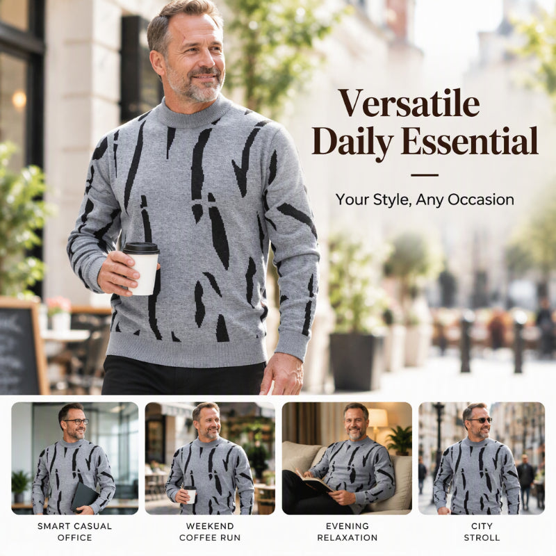 🍂 Men’s Slim Fit Turtleneck Sweater – Timeless Style, Cosy Comfort! 👔