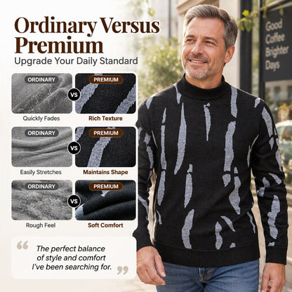 🍂 Men’s Slim Fit Turtleneck Sweater – Timeless Style, Cosy Comfort! 👔