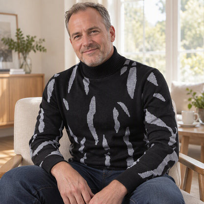 🍂 Men’s Slim Fit Turtleneck Sweater – Timeless Style, Cosy Comfort! 👔