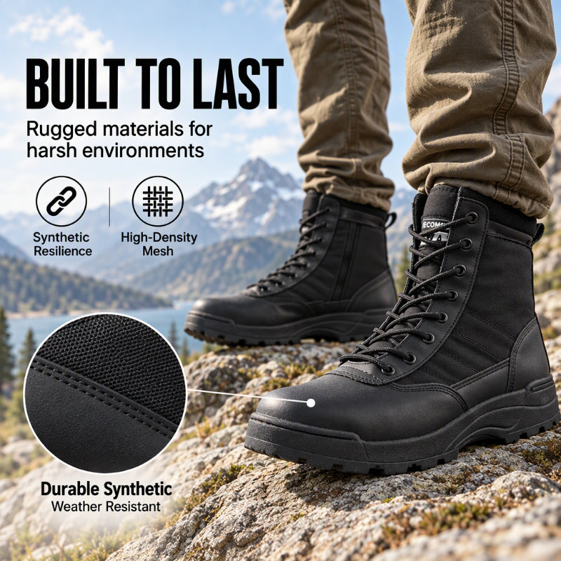 🥾 Unisex Outdoor High-Top Tactical Combat Boots ✨ – Durable & All-Terrain | Free Shipping 🚚
