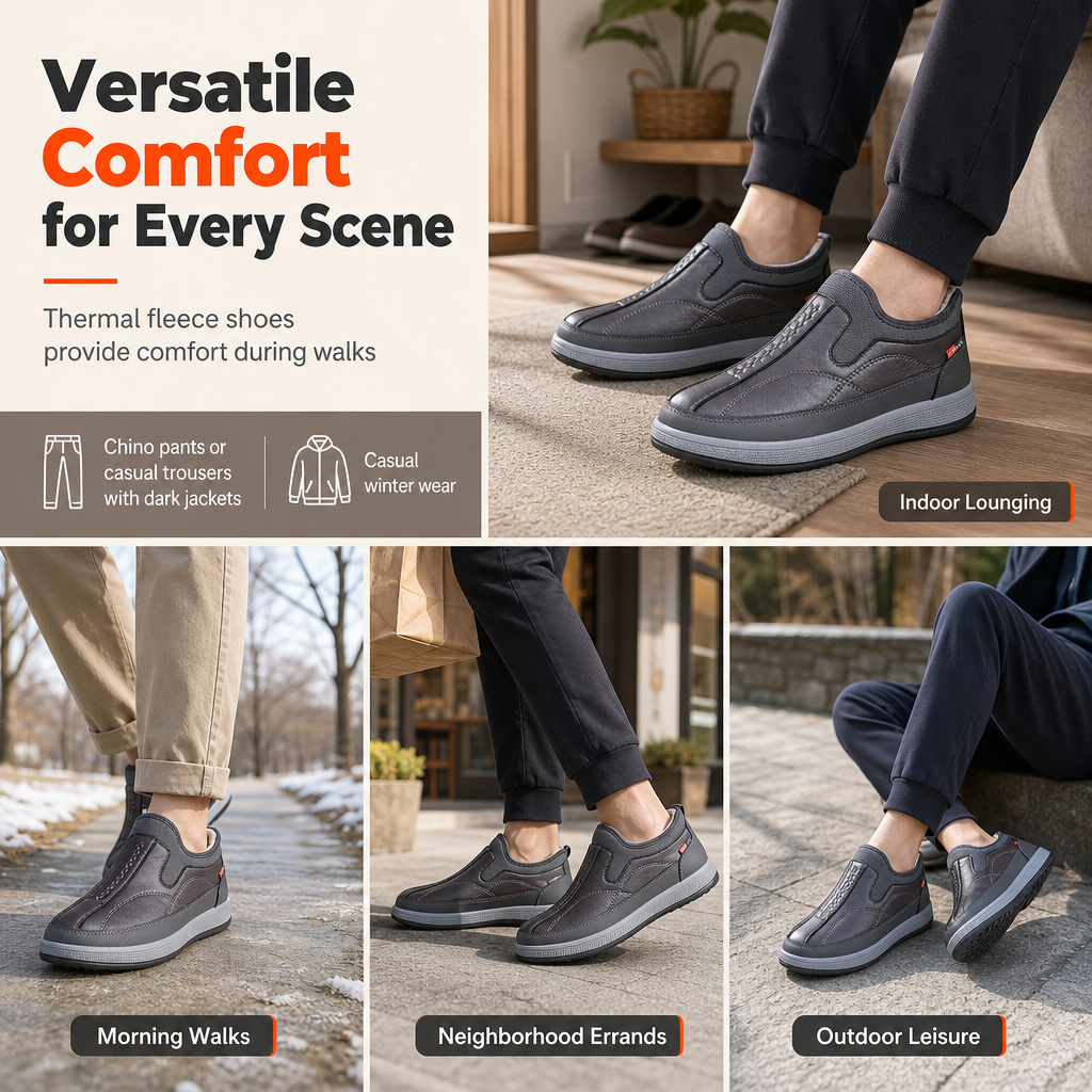 Men's Winter Warm Thickened Slip On Shoes