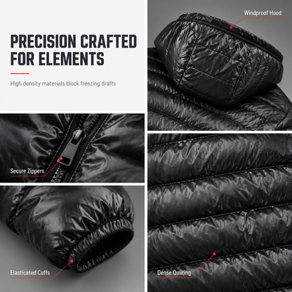 Men's Lightweight Hooded Cotton Padded Solid Color Autumn Winter Short Coat