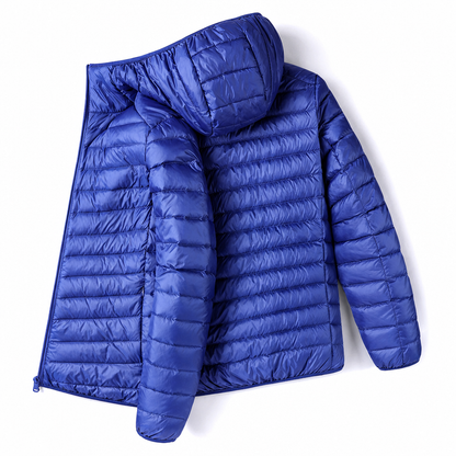 Men's Lightweight Hooded Cotton Padded Solid Color Autumn Winter Short Coat