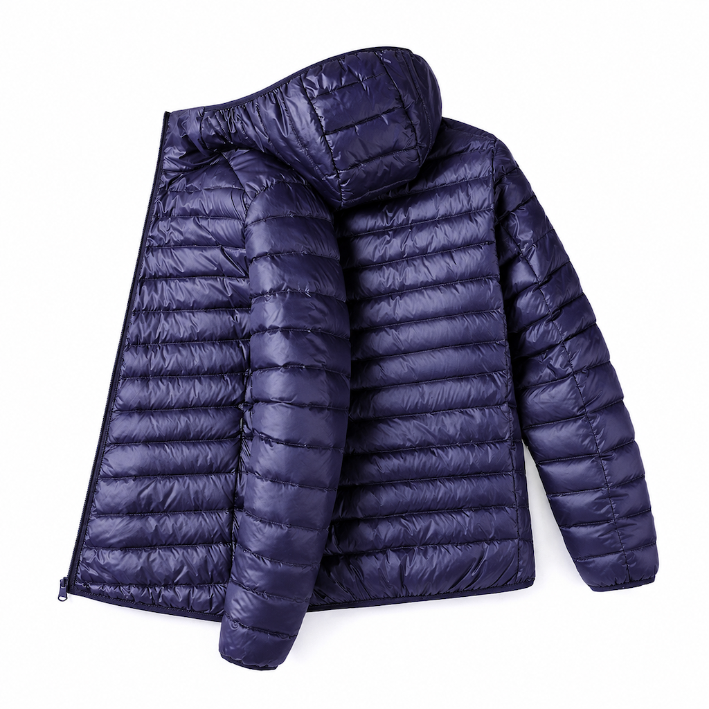 Men's Lightweight Hooded Cotton Padded Solid Color Autumn Winter Short Coat