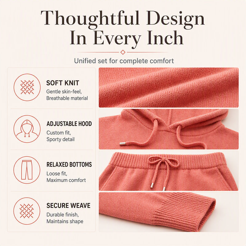 🧶 Cozy Head Coverage, Customizable Fit | Women's Casual Hooded Sweater with Drawstring