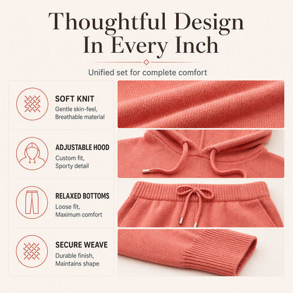 🧶 Cozy Head Coverage, Customizable Fit | Women's Casual Hooded Sweater with Drawstring