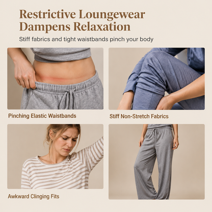 Women's Striped Casual Loungewear Set Long Sleeve V Neck Top and Wide Leg Pants Two Piece Relaxed Fit Set