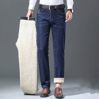 Men's Winter Straight Fit Thermal Jeans
