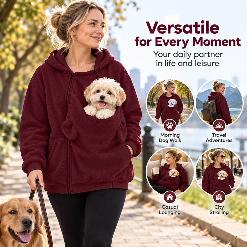 Kangaroo Pouch Pet Carrier Hoodie