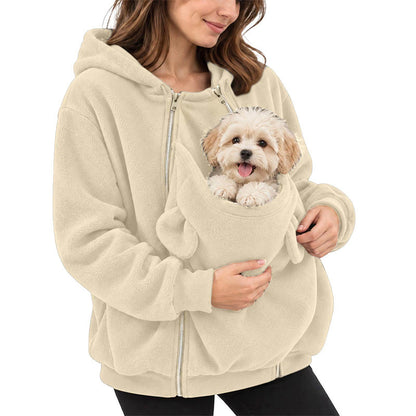 Kangaroo Pouch Pet Carrier Hoodie