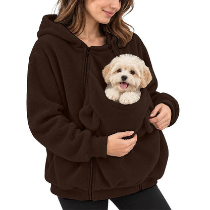 Kangaroo Pouch Pet Carrier Hoodie