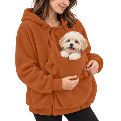 Kangaroo Pouch Pet Carrier Hoodie