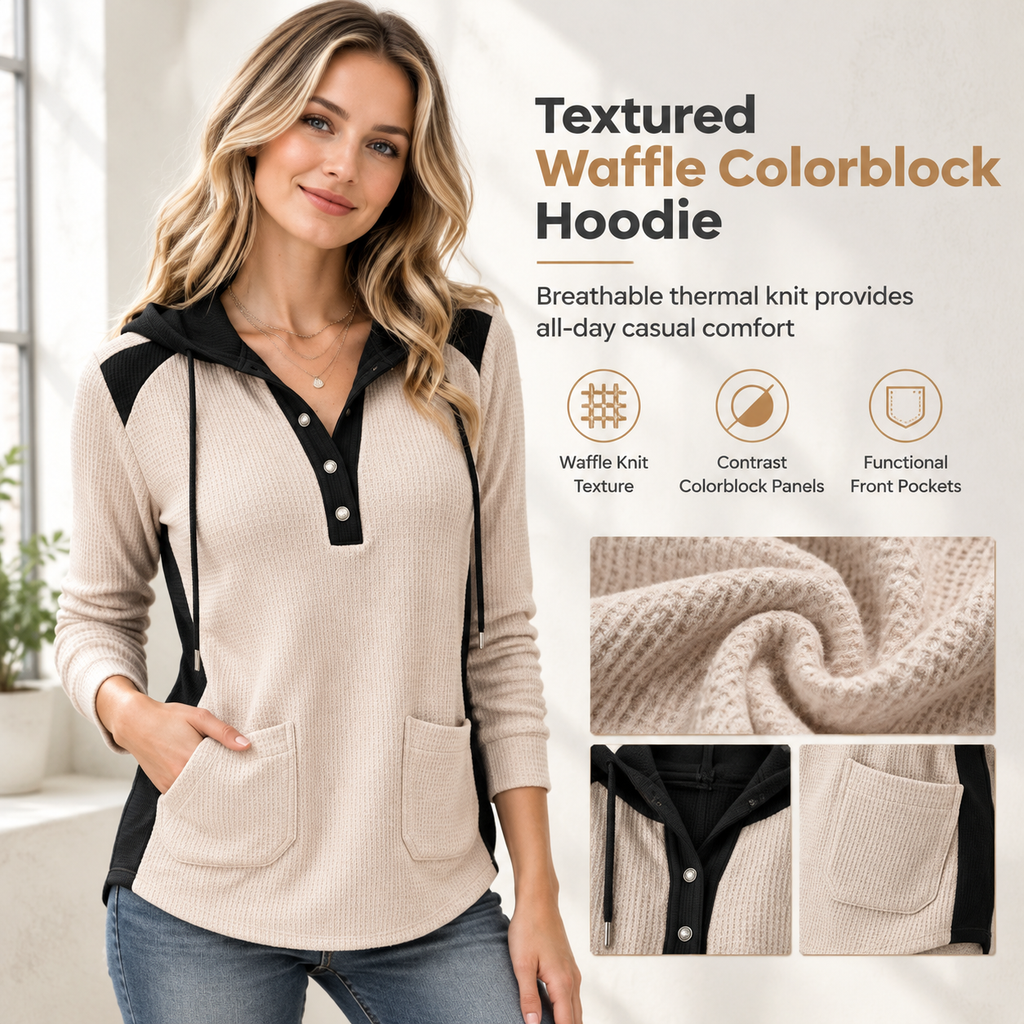 🧶 Soft Touch Comfort, Flattering Neckline | Women's Casual Knit V-Neck Sweatshirt