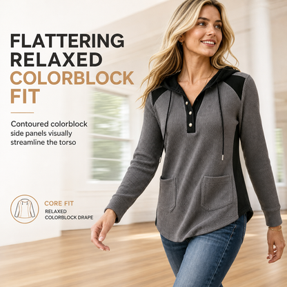 🧶 Soft Touch Comfort, Flattering Neckline | Women's Casual Knit V-Neck Sweatshirt